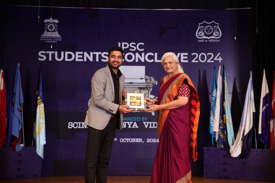Delivering the session from the podium