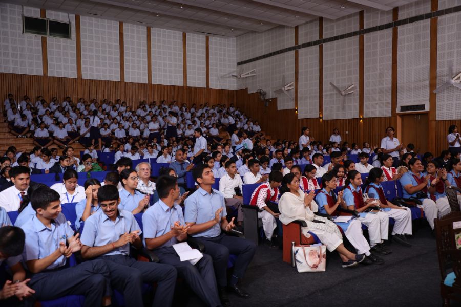 Student conclave audience, Scindia Kanya Vidyalaya, Gwalior